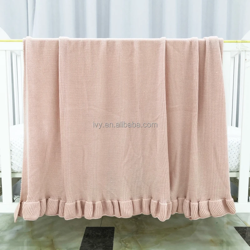 High Quality Knit Throw Blanket Breathable Warm Healthy Baby Blanket Knitted supplier