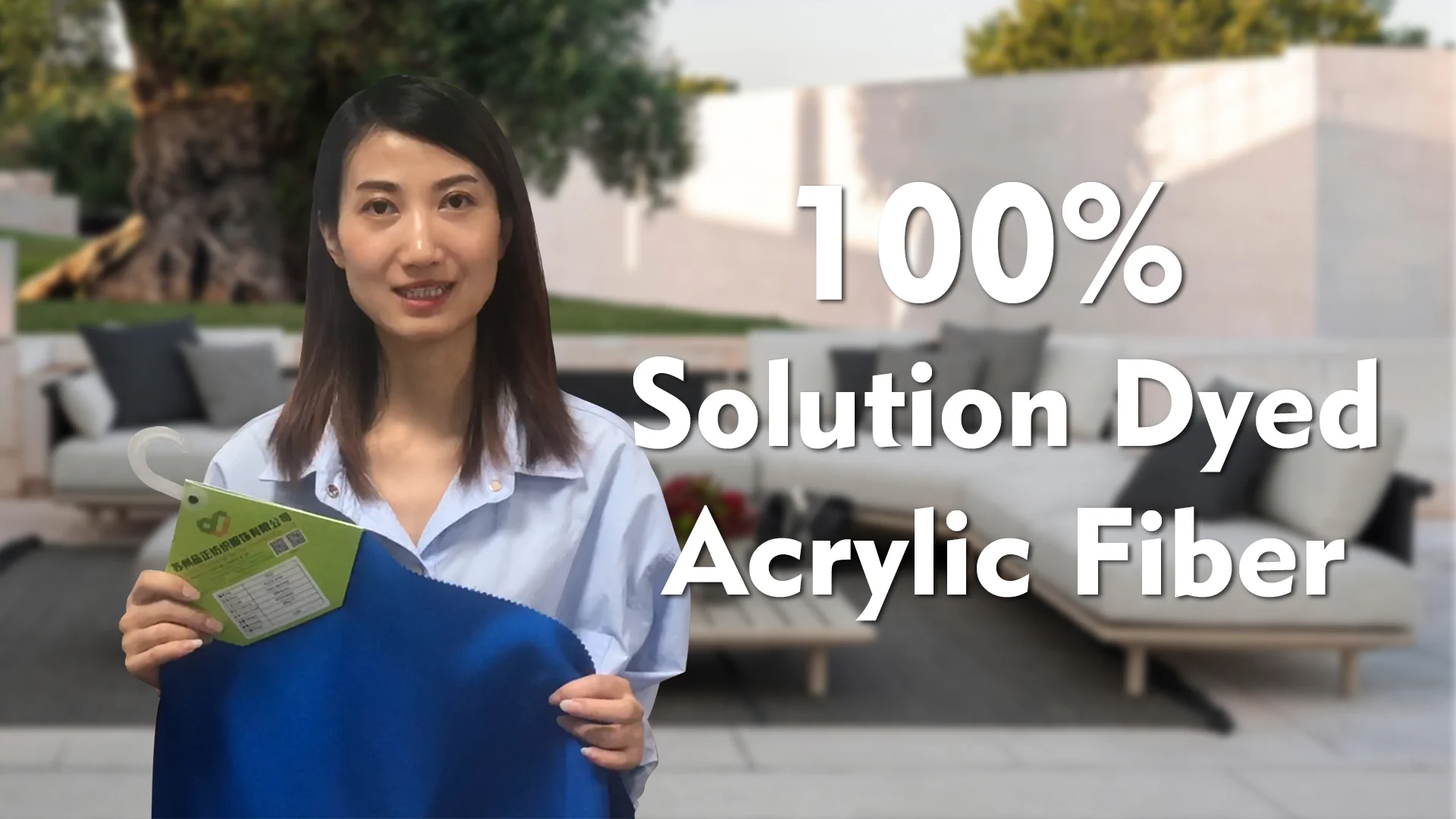 High Quality Waterproof Outdoor Awning Solution Dyed Acrylic Fabric For