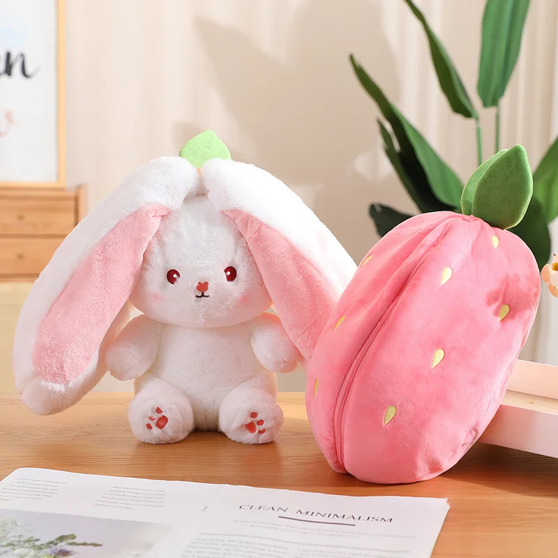 Strawberry Bunny Plush - Cute and Soft Stuffed Animal