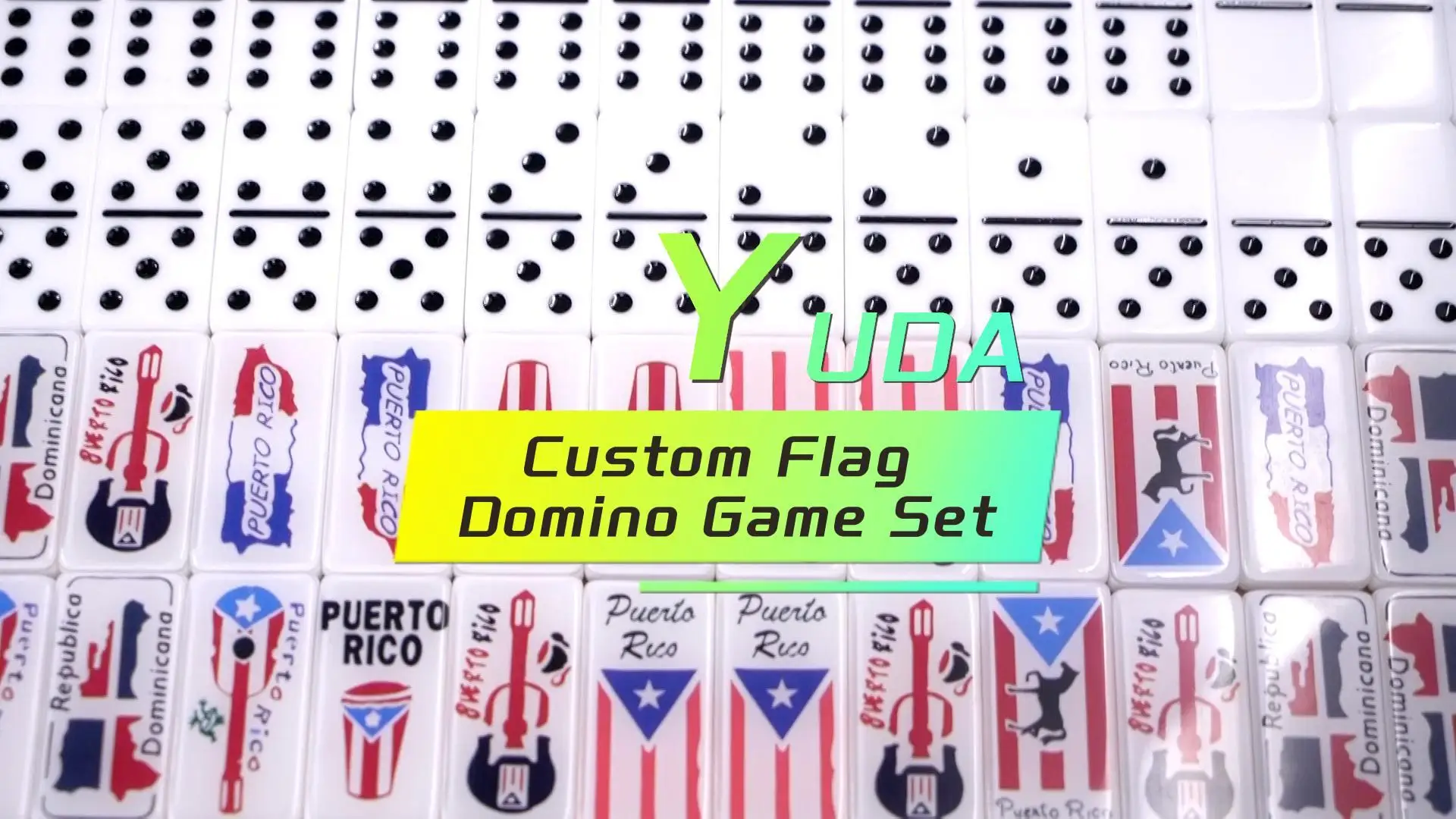 Custom Double Six Jumbo Brazil Acrylic Board Domino Game Set