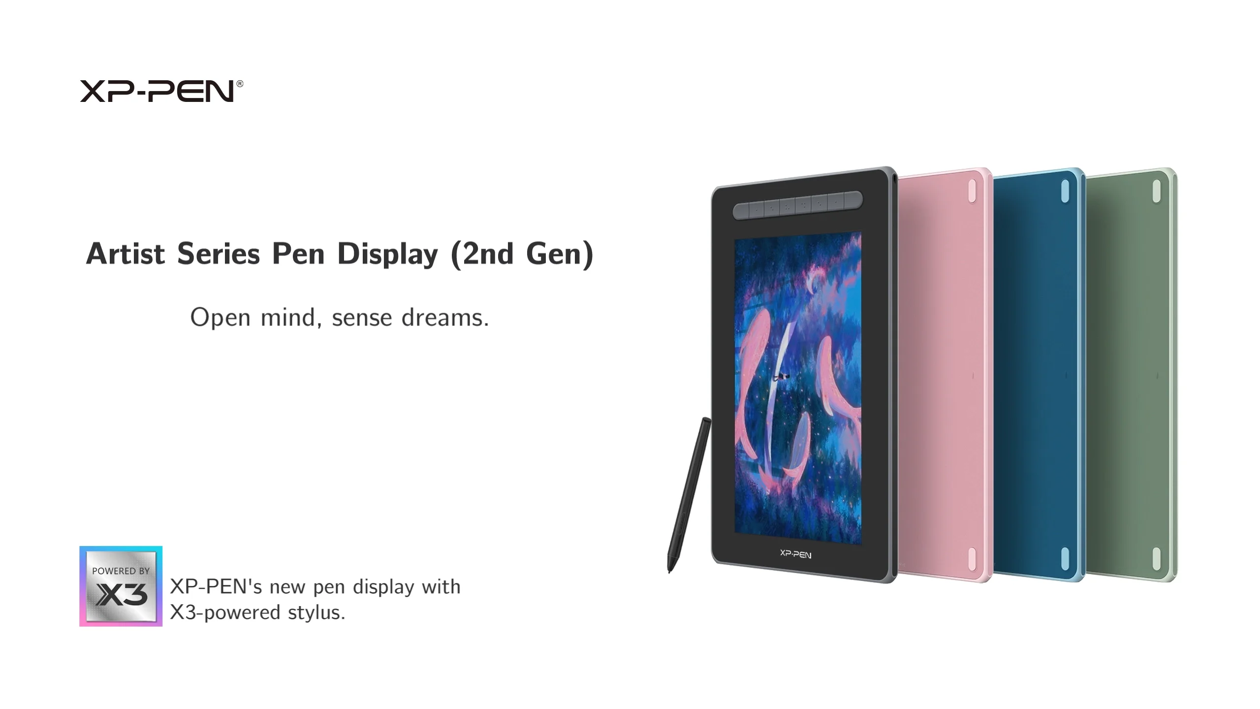 Xp-pen Artist 12 (2nd Gen) X3 Smart Chip Digital Pen Display Design Drawing  Graphic Tablet With Screen - Buy Graphic Tablet,Pen Dispaly,Graphic Tablet  With Screen Product on Alibaba.com