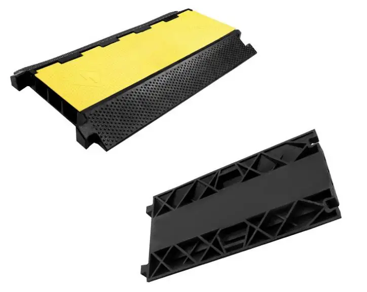 Тяжелый пол 3-канальный провод шланг шнур ПВХ Защитный Чехол резиновый скоростной удар рампа защита кабеля протектор кабеля