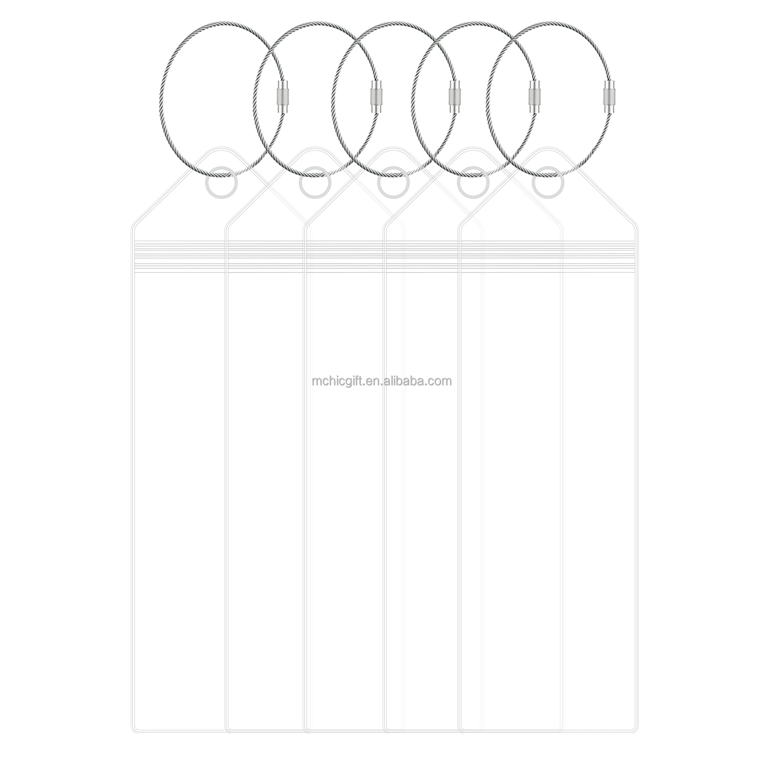 Customized Clear Cruise Luggage Tag Holder,Waterproof Cruise Id Badge