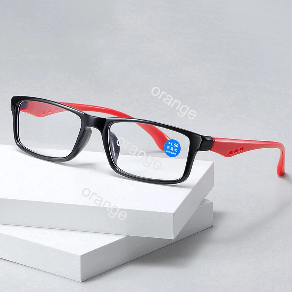Stylish Orange Retro Reading Glasses