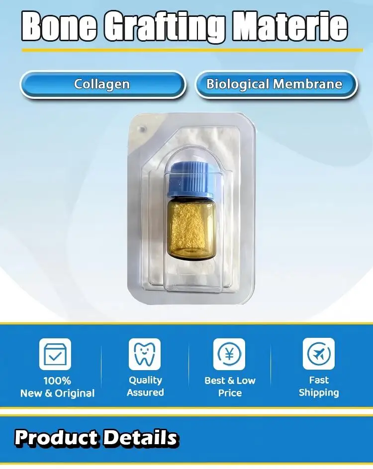 Pulvis pro Grafto Oseo Implantorum Dentalium, Pulvis Medicinalis Collagenos pro Reparatione, Materialis pro Grafto Oseo, Cementum Oseum Absorbibile et Regeneratum