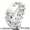 Acero arena superficie pulsera 22cm * 32mm