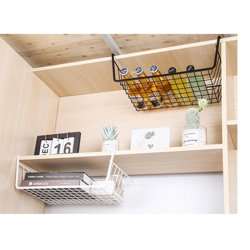Hanging Basket Shelves Under Kitchen Cabinets Wrought Iron