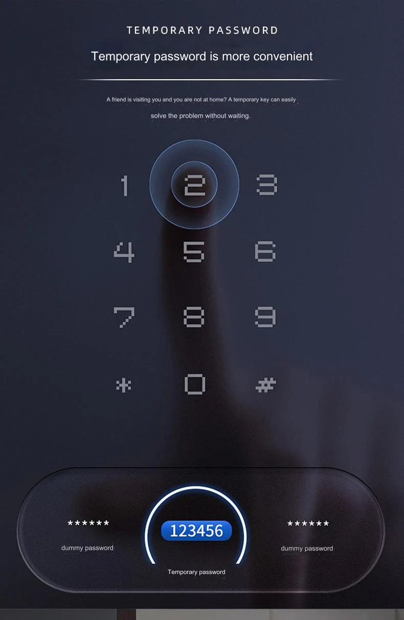 Glomarket Wholesale Factory Price Intelligent Fingerprint Handle Lock Keyless Digital Hotel Tuya App Smart Digital Door Lock