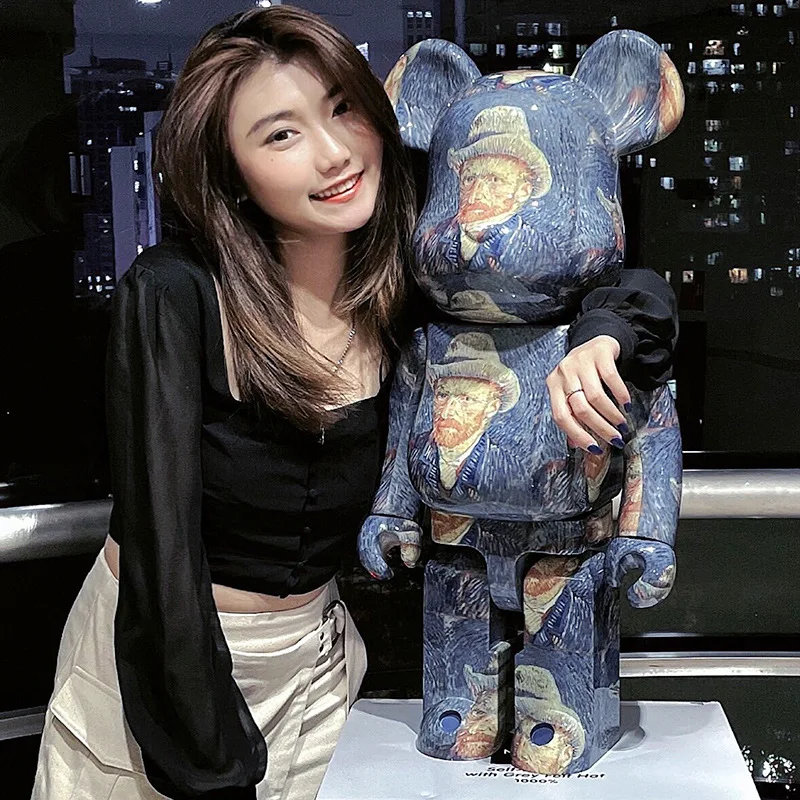 Custom Made 70cm Bearbrick 1000 Statue DIY Blank Patterns