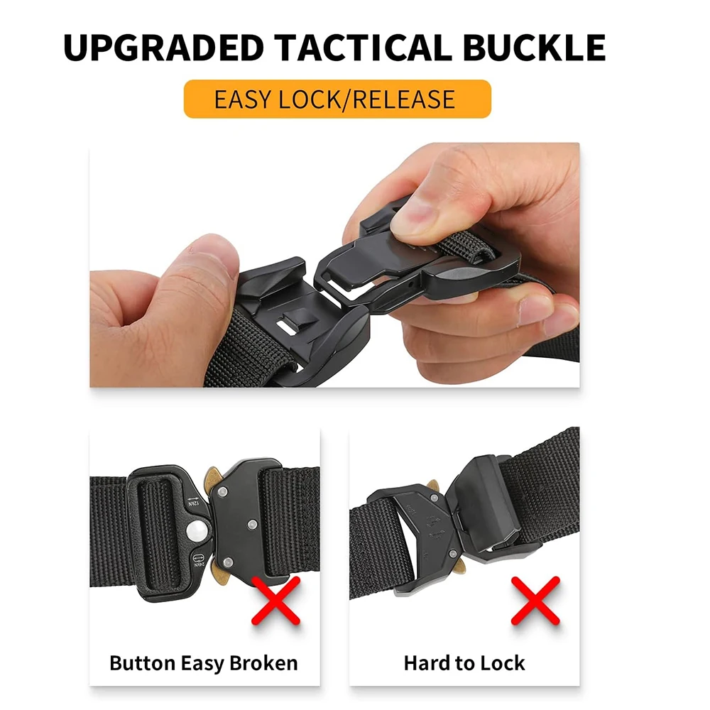 High Quality Durable Multifunctional Riggers Belts Heavy Duty Quick-Release Metal Buckle Tactical Belt