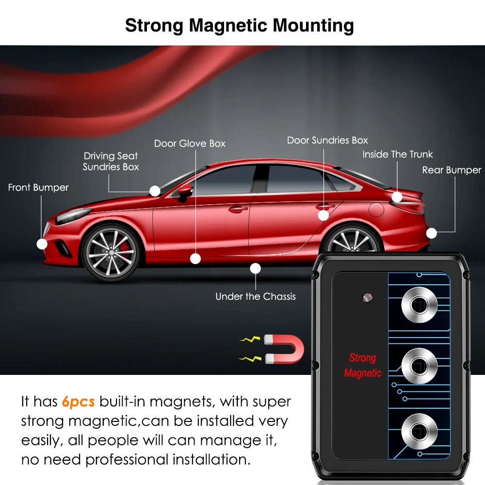 Магнитный Gps-локатор MiCODUS ML808G, 10000 мАч
