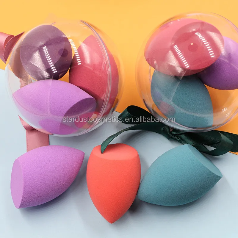 Wholesale Crystal ball Beauty sponge different shapes Sponge Cosmetic Blender Makeup 3 in pack m.alibaba.com