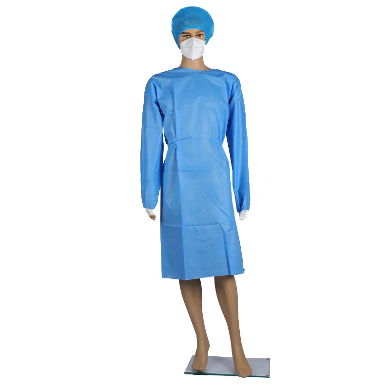 
fda cuffs medical high-quality Disposable medical isolation garment suit operating coat surgical gowns 