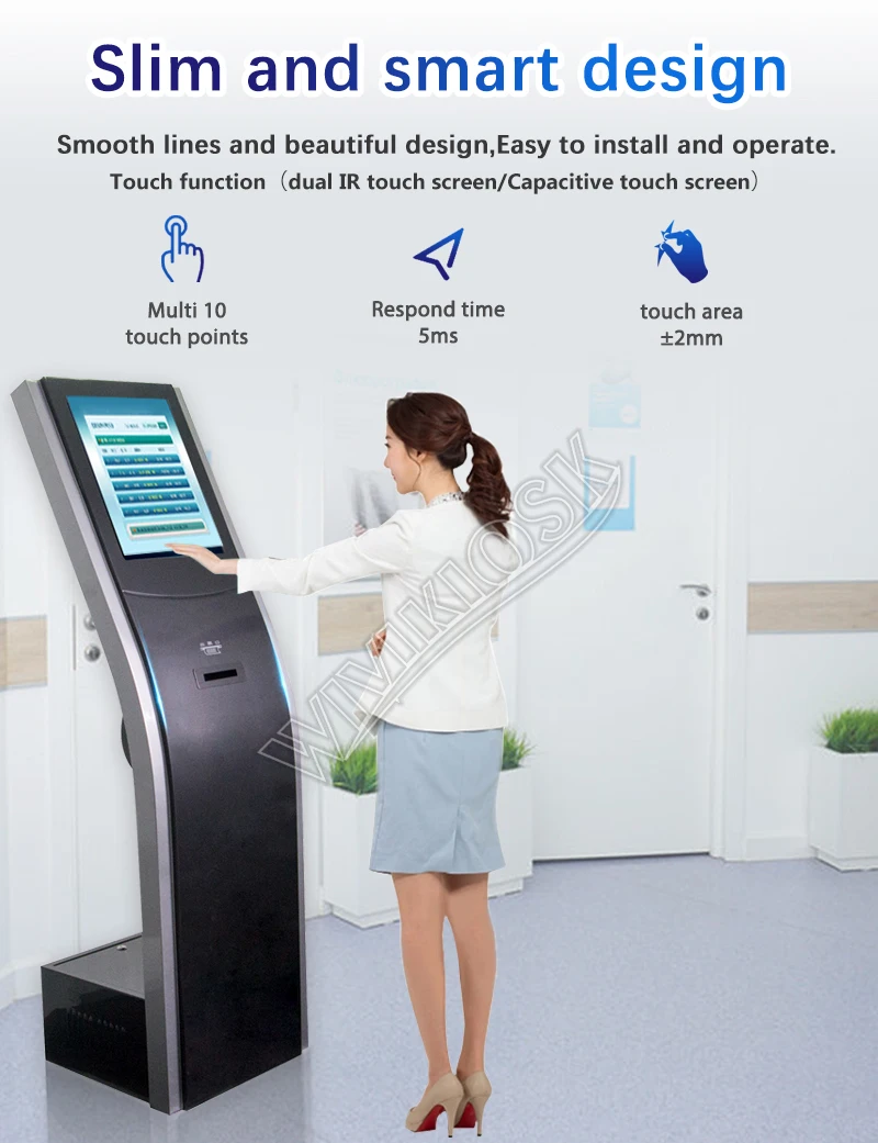 Bank/hospital Other Service Equipment Customer Waiting Token Number Ticket Dispenser Queue Management Display System