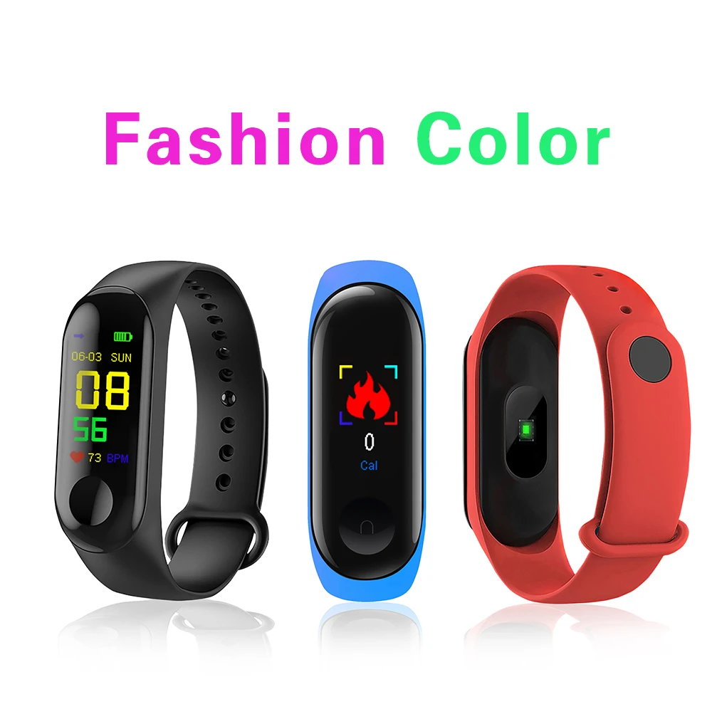 M3 Plus Smart Bracelet Heart Rate Blood Pressure Health Waterproof Smart Watches M3 Pro Watch Wristband Fitness Tracker