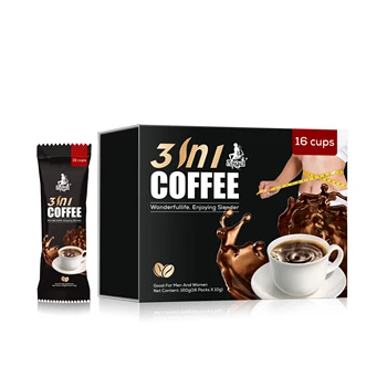 3 in 1 Black Coffee Green Instant Coffee Enjoying Slender Colon Cleanse Coffee