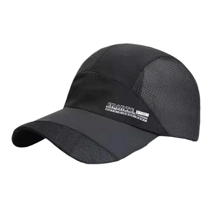 Soft Polyester Sports Cap Quick Drying Running Hats Lightweight
