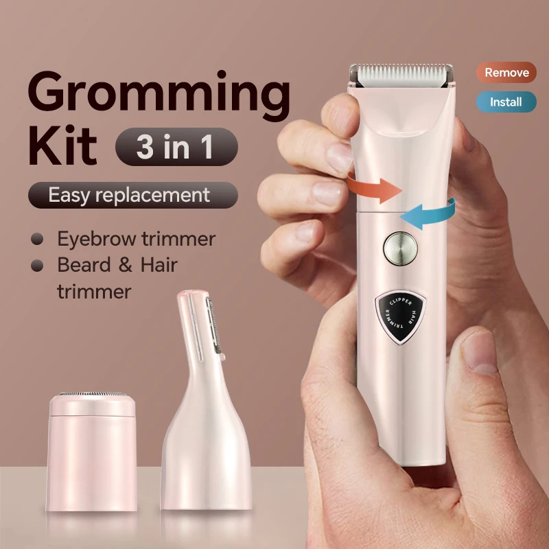 USB Charging Electric Hair Clipper Full Body Exclusive Multi-Functional Epilator Grooming Set for Household Car RV supplier