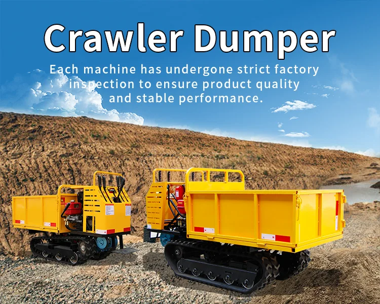 HUAYAO Crawler Dumper - 3.0ton Mini Track Dumper for Farm Work