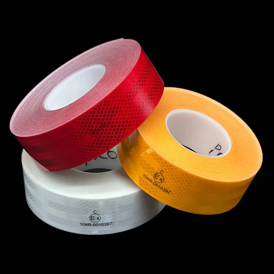 product 508cm457m  e8 104r certificated self adhesive safety conspicuity  sticker reflective tape-55