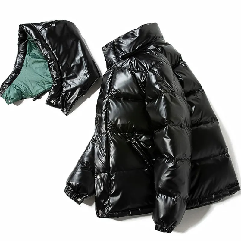 Men's Puffer Jacket For Winter, Warm Duck Down Utility Coat_voghion.com
