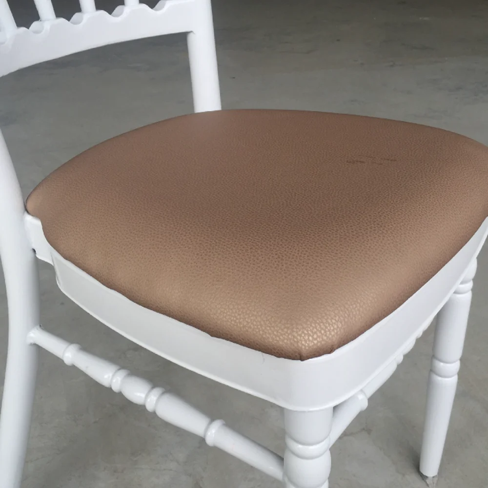 White Vinyl Chiavari Chair Cushion Bjflamingo Chiavari Chair Cushion