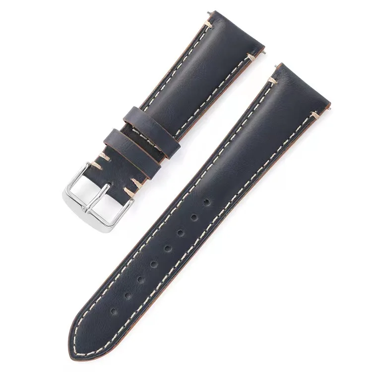 Quick Release Full Grain Leather Watch Band 20mm 22mm 24mm High Quality ...