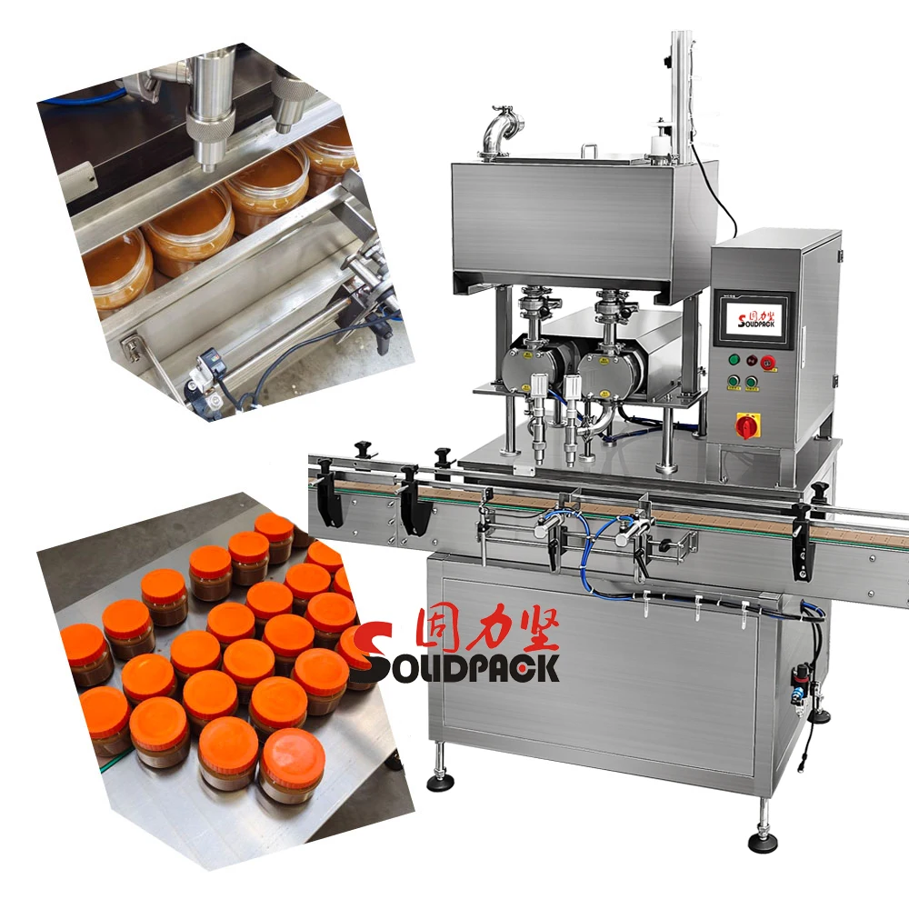 Solidpack Automatic Chili Sauce Peanut Butter Paste Filling Machine