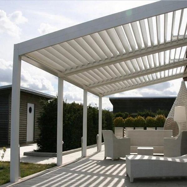 Customized aluminum pergola rainproof louver roof system