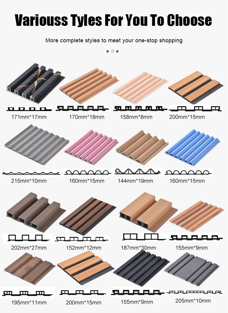 Exterior Fluted Wall Cladding Wooden Wall Panels Outdoor Wall Cladding 