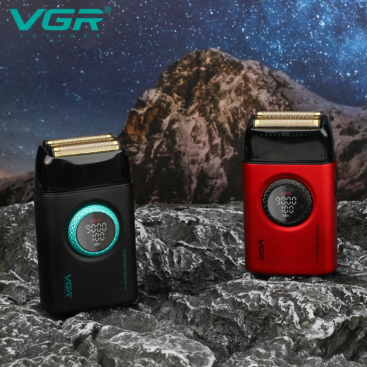 VGR V-378  High-Speed Rechargeable Professional Electric Dual Foil Shaver for Men