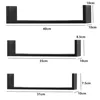 Arch storage rack black 3 pack