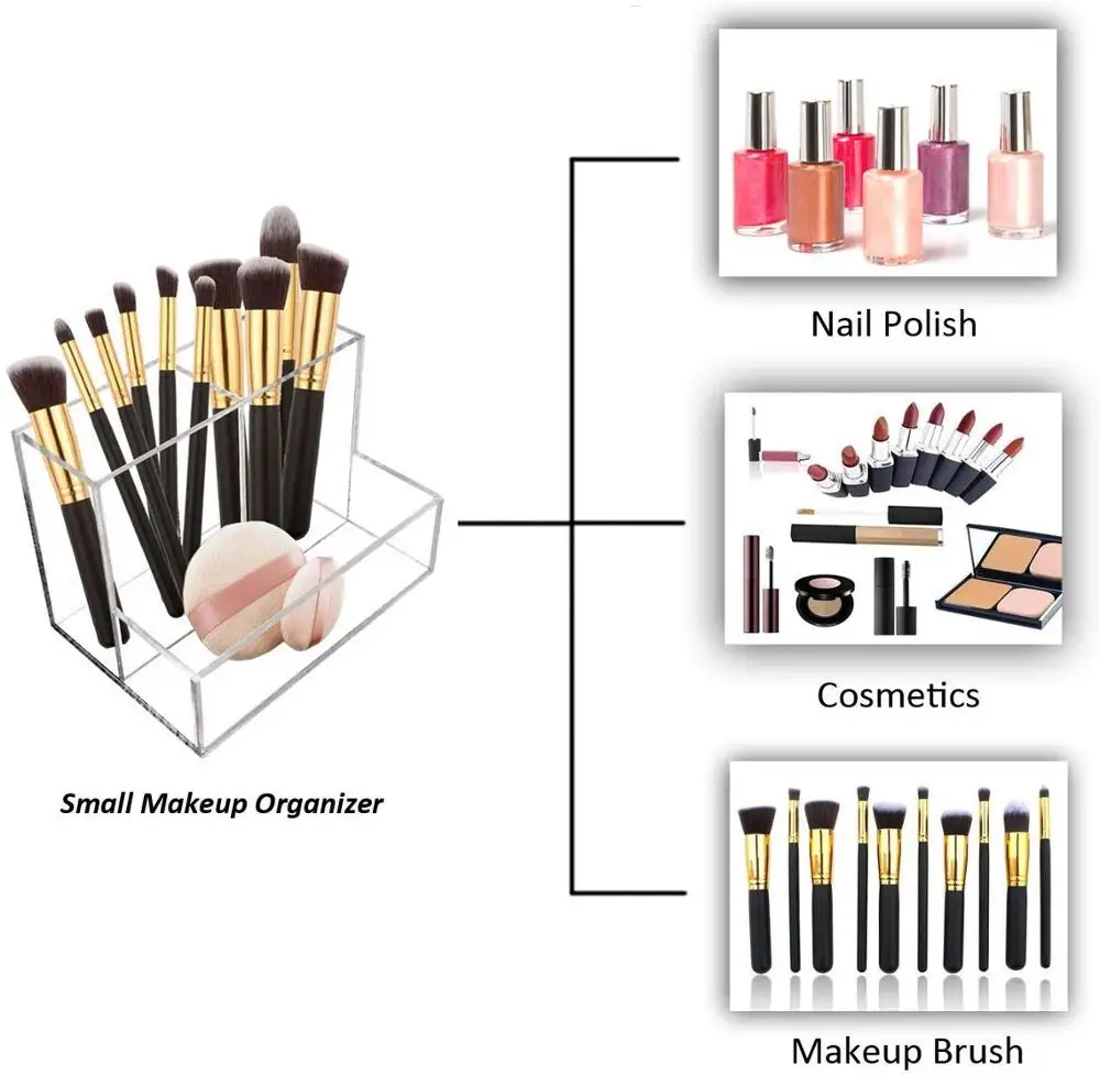 
Прозрачный акриловый Настольный канцелярский Органайзер, настольный держатель для ручек и бумажных зажимов 