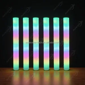 Wholesale RGB LED Tube Light Colorful Remote Control Indoor & Outdoor Plastic Pillar Lights