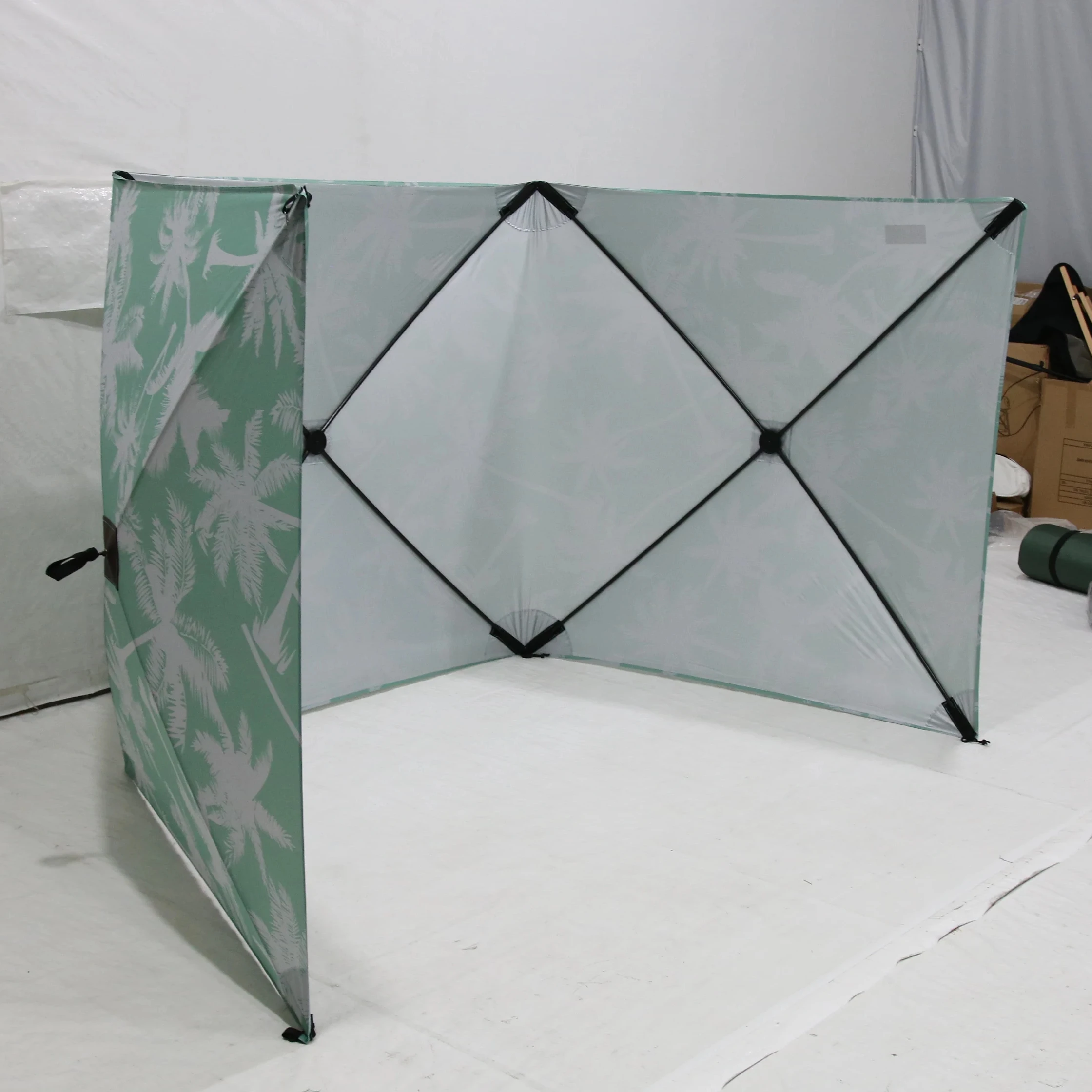 Wind Valley Portable Camping Windshield Foldable Windproof and UV Resistant Sunshade Canopy