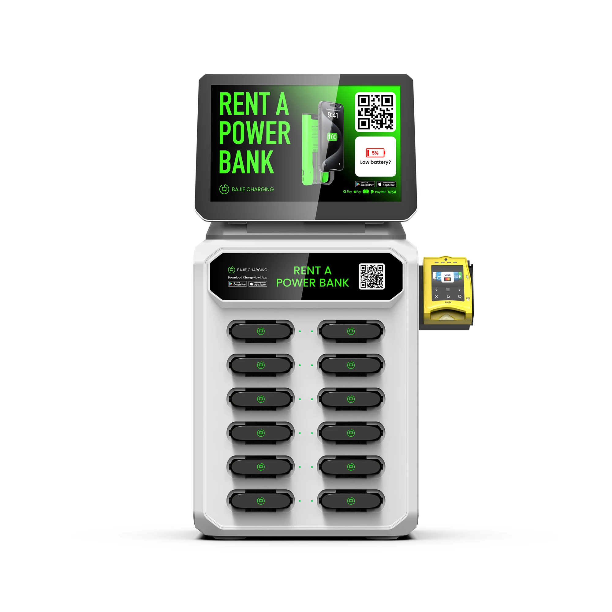 2024 New Trends Share Power Bank Station Rental Kiosk Phone Share Battery Charger