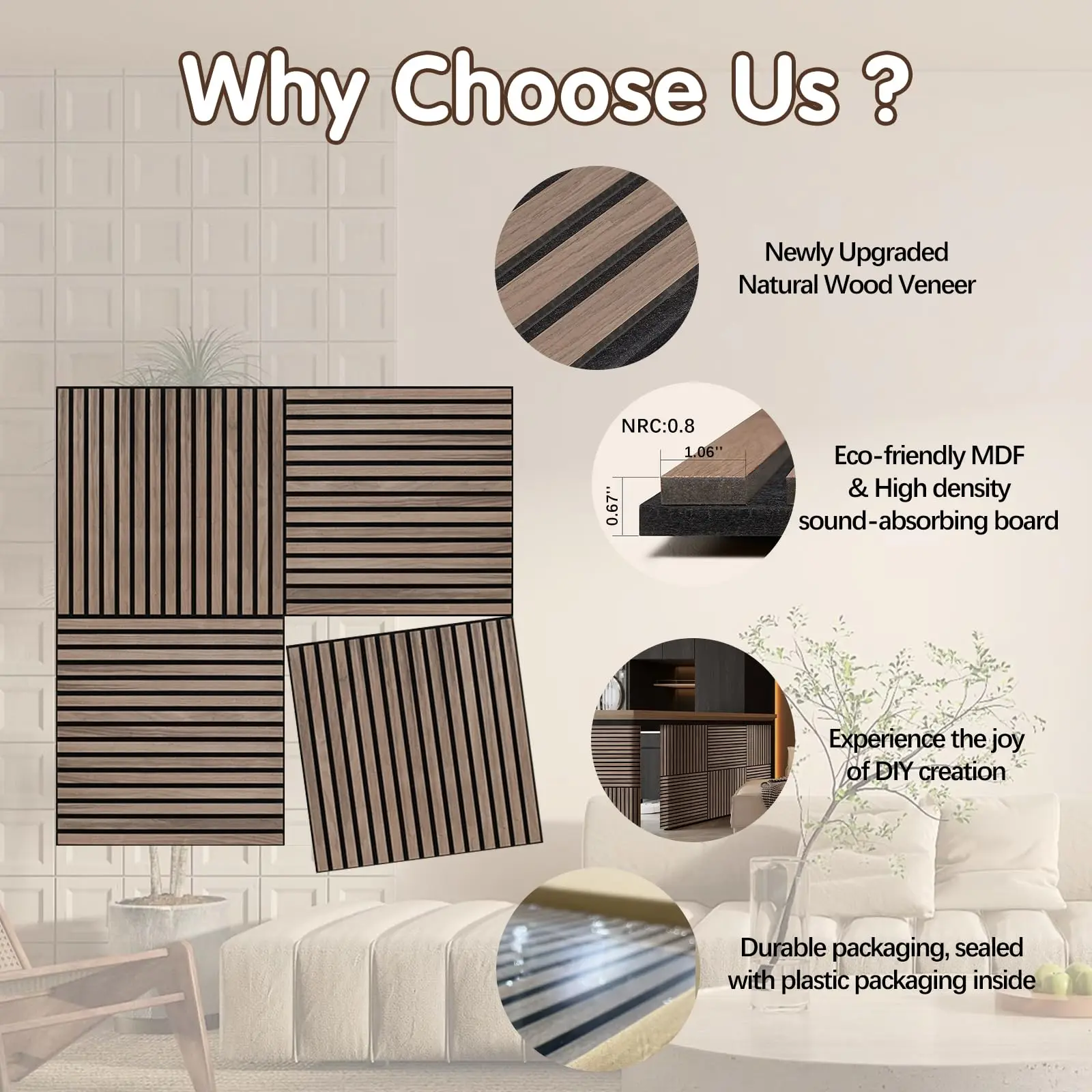Modern 3D Wood Veneer MDF Acoustic Panels 3D Model Design High ...