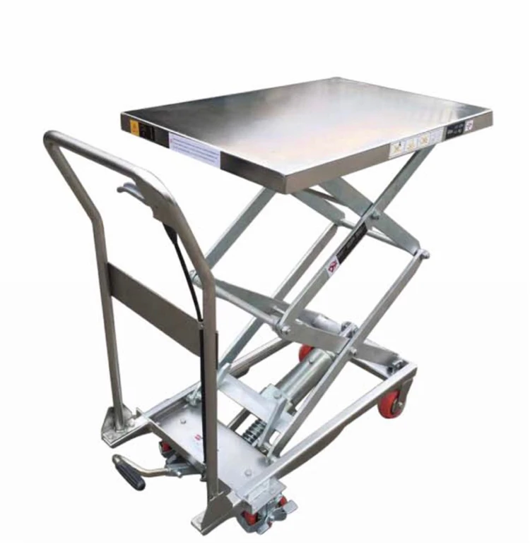 Good Quality 500kg Portable Manual Hydraulic Stainless Steel Scissor