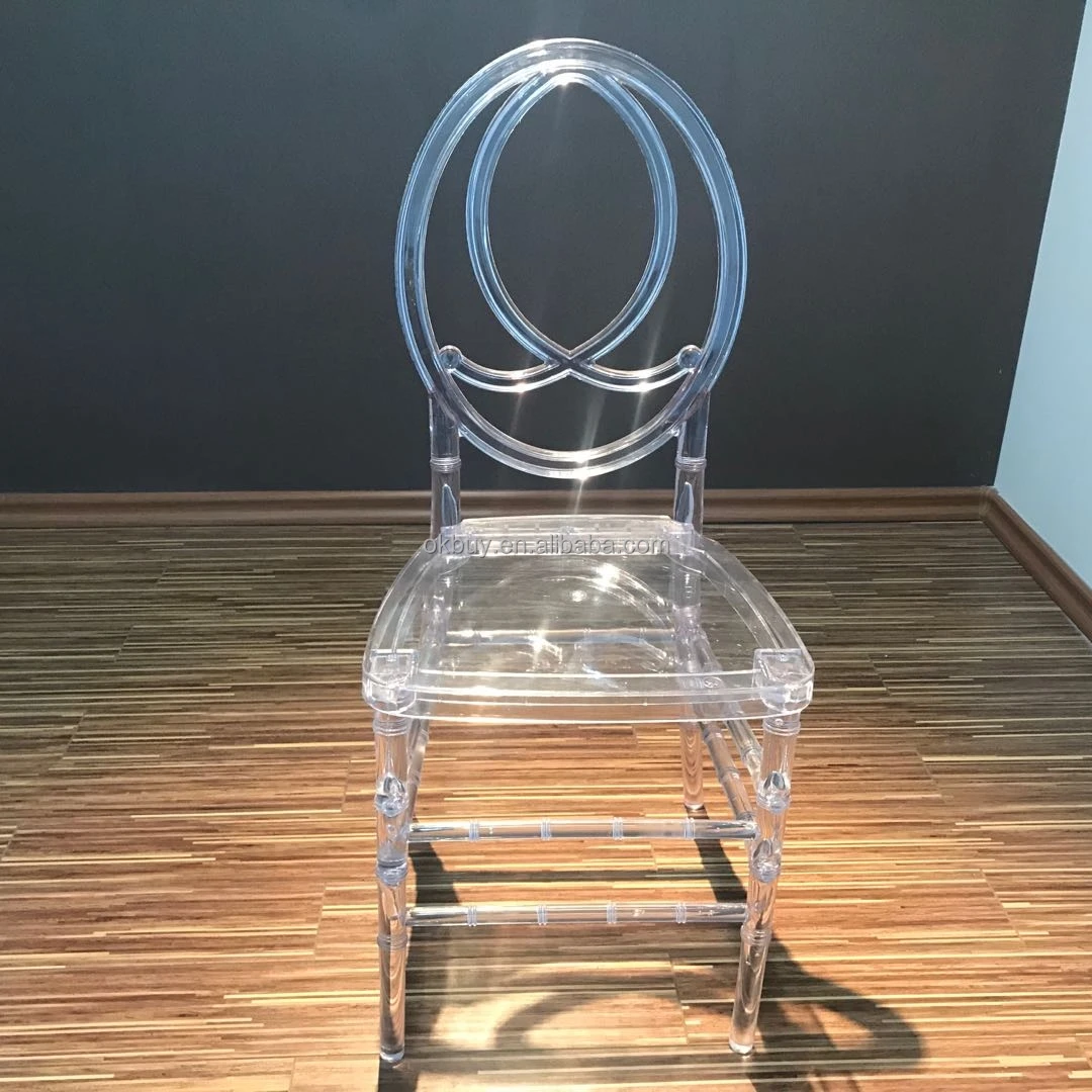 Wholesale Stackable Clear Transparent Resin Chiavari Chair White Plastic Acrylic Phoenix Napoleon Wedding Chair for Hotel Events