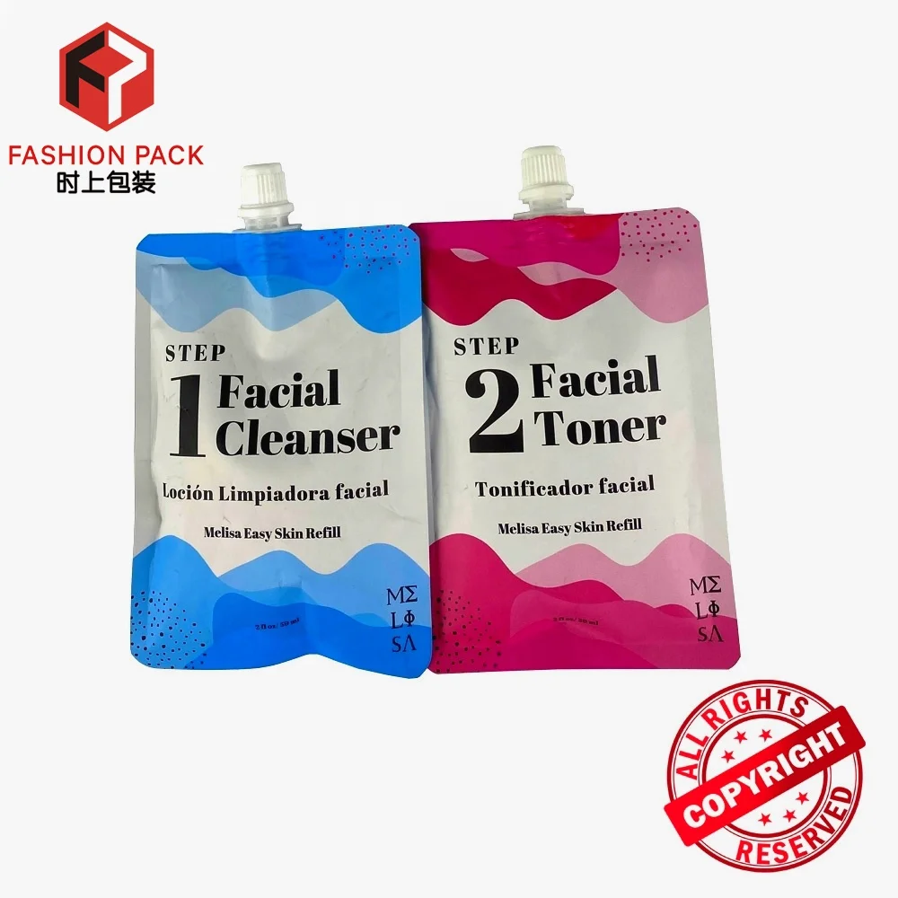 50ML 100ML 150ML 200ML Custom Aluminium Body Scrub Spout Pouch Sunscreen Sachets