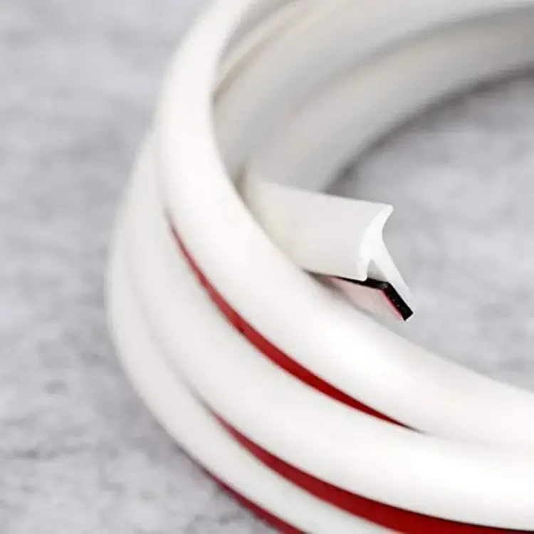 Universal Slanted T Type Weatherstrip Edge Trim Car Rubber Seal Strip Front Bumper Light Gap Custom Processing Service Available