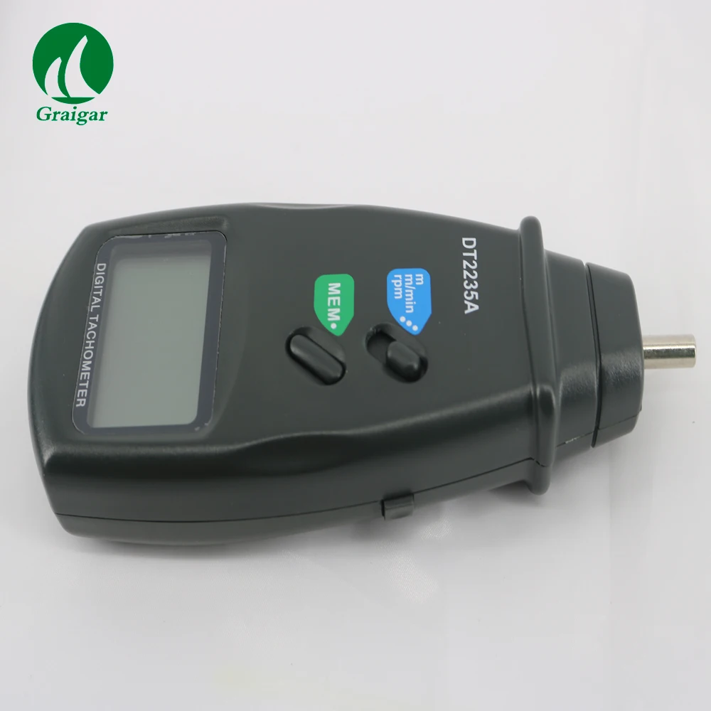 DT2235A光电转速表激光接触转速表0.5至19,999rpm