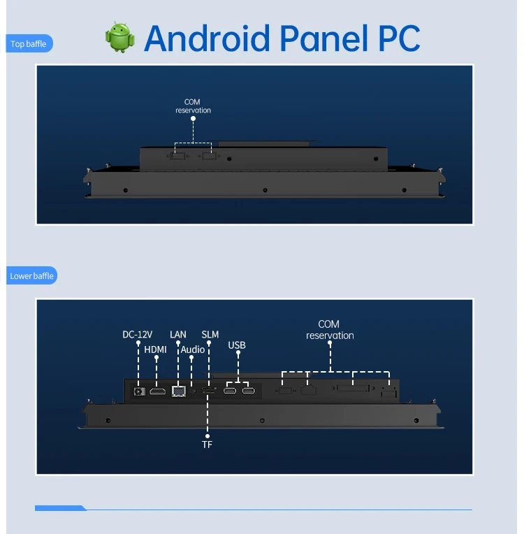 Industrial Capacitive Touch Panel PC 8-21 Inch Android Linux Wall-Mounted Embedded FCC CE for Factory Automation Kiosk