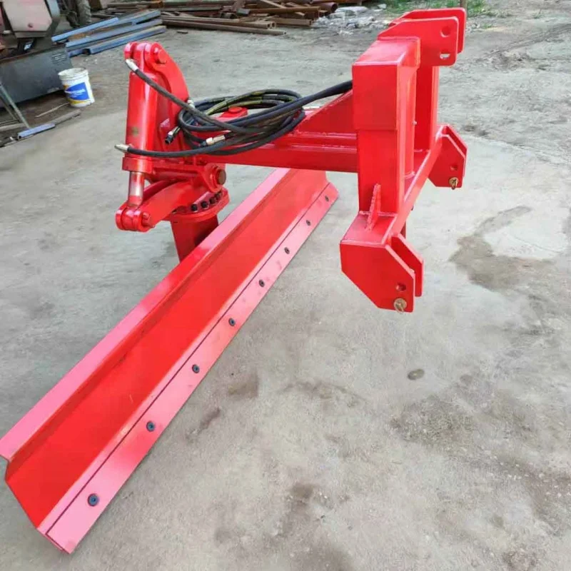 Land Scraper, Land Leveling Machine and Snow Scraper Installed on Agricultural Tractors