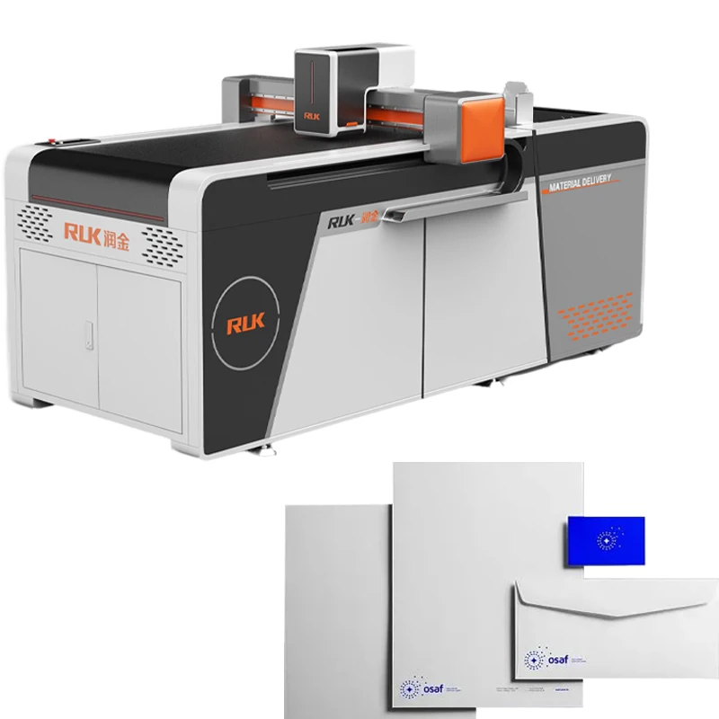 RUK Control Cutting Machine Custom Ticket Cutting Machine Oscillating Blade Flatbed Cutter