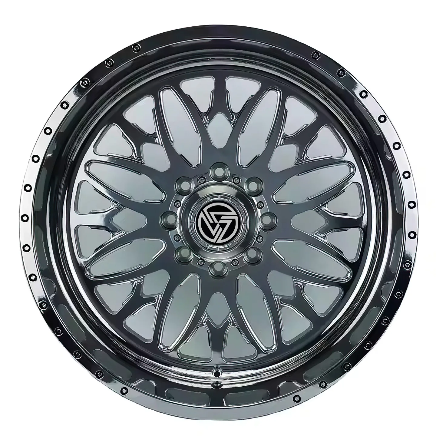 XL Brushed Chrome Alloy Custom Wheels 18 20 22 24 26 Inch Car Rim Forged Wheels Pickup Truck Suv off Road Wheels - Image 4