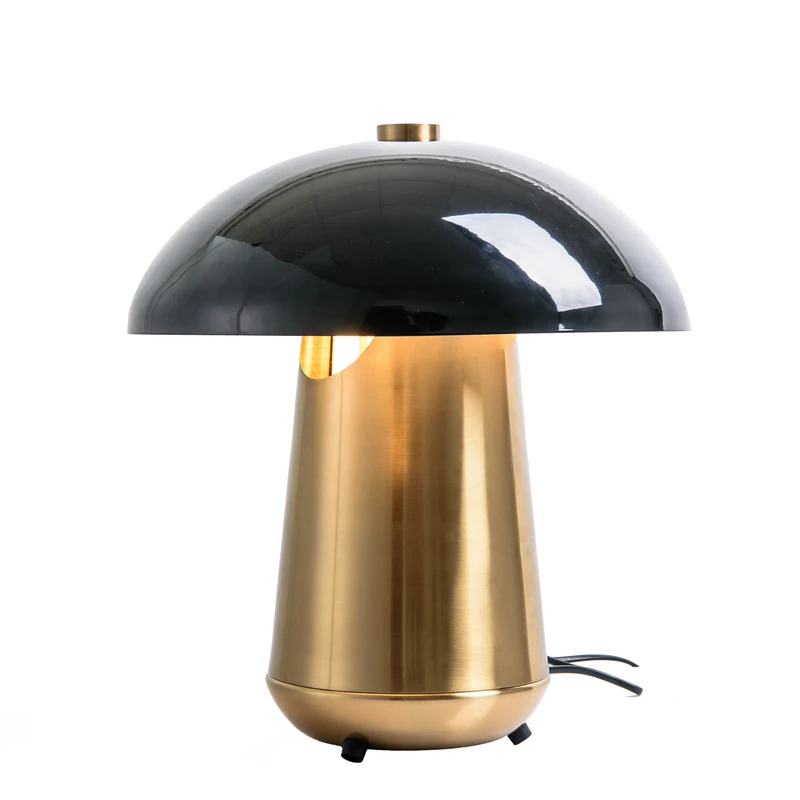 Nordic Modern Mushroom Shape Table Lamps Restaurant Decorative Desk Lamp Home Decor Black Gold Luxury Hotel Bedside Table Lamp