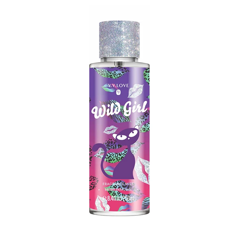 V.V.LOVE Top Brand VL250ML Well-designed Stickers Peach Blossom Fragrance Lower Minimum Order Quantity Body Mist for Woman