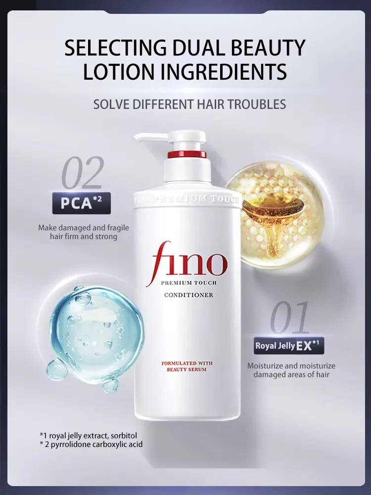 Fino Premium Touch 550ml Moist Hair Shampoo And Rinse-off ...