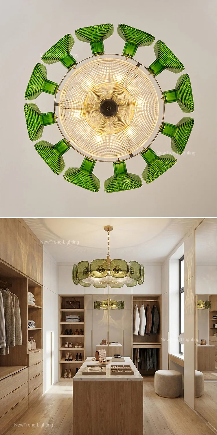 cpl 457 artistic french style murano glass chandelier  creative designer led pendant light for hotel lobby-4
